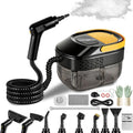 2500W Handheld Steam Cleaner with 3 Steam Levels,1.6L Water Tank,15s Heat-Up Portable Multi-Purpose Steamer with Safety Lock and 13 Accessories for Home,Sofa,Car,Floor