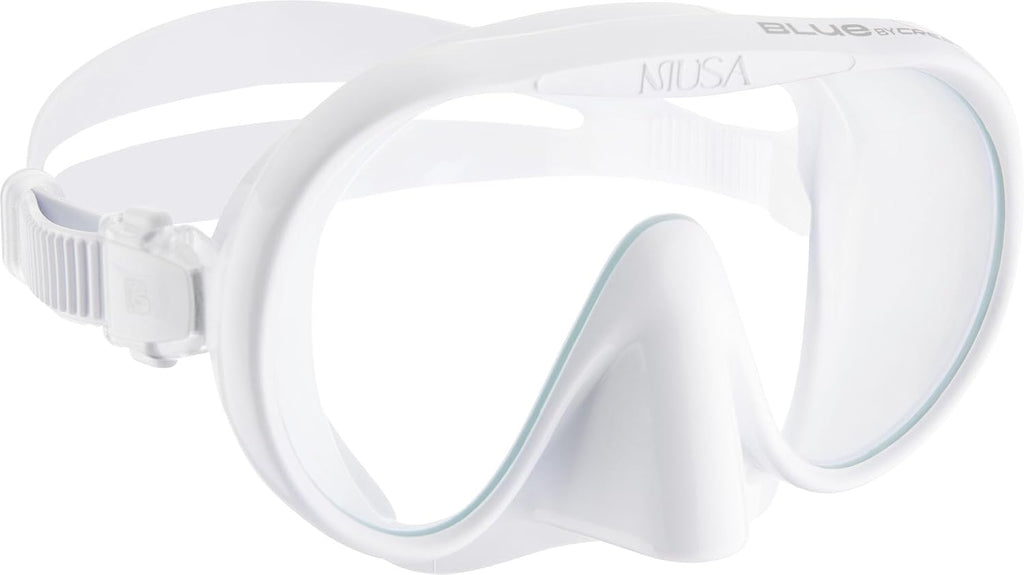 CRESSI since 1946 - Musa Frameless Diving Mask for Adults - Wide Vision Single Lens - Low Internal Volume - Pure Soft Silicone - One Size - Designed in Italy