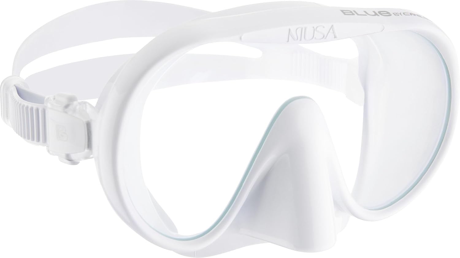 CRESSI since 1946 - Musa Frameless Diving Mask for Adults - Wide Vision Single Lens - Low Internal Volume - Pure Soft Silicone - One Size - Designed in Italy