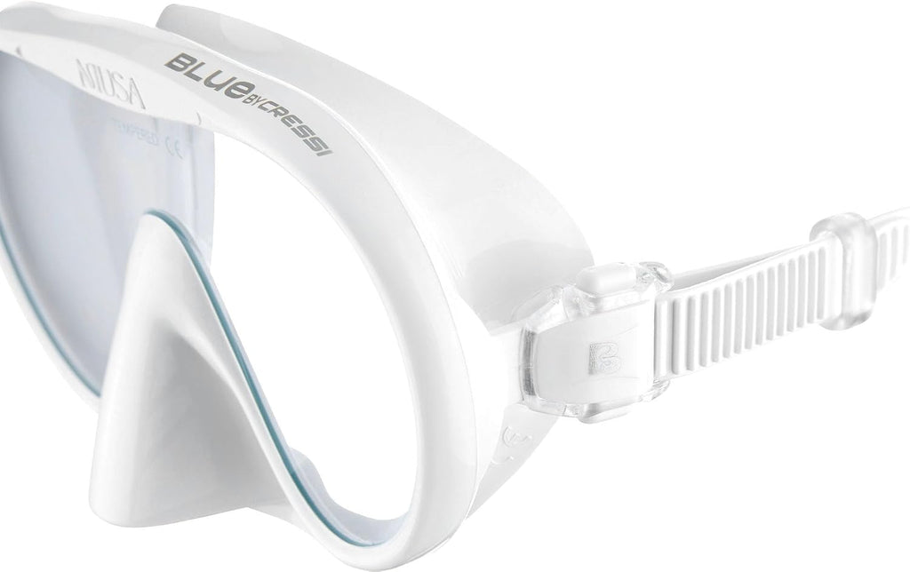 CRESSI since 1946 - Musa Frameless Diving Mask for Adults - Wide Vision Single Lens - Low Internal Volume - Pure Soft Silicone - One Size - Designed in Italy