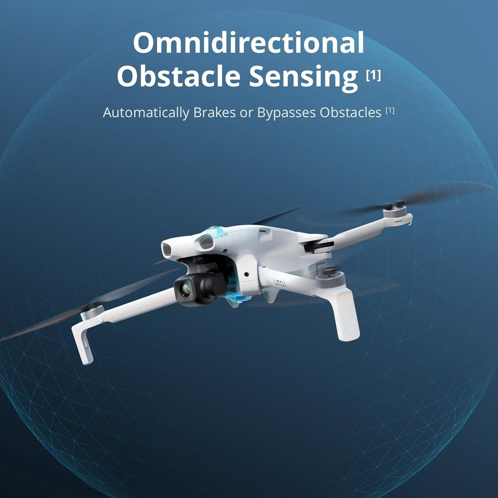 DJI Lito 1 Two-Battery Combo (DJI RC-N3), Updated Version of Mini 4K | Obstacle Sensing, ActiveTrack, 4K Video &amp; 8K Image, Lightweight for Adults, 15km Video Transmission, 2 Batteries, C0