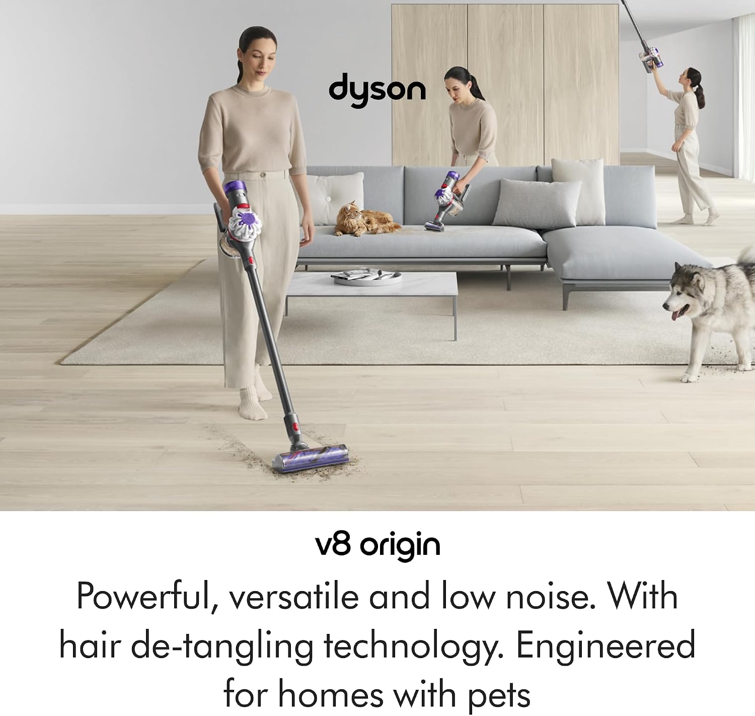 Dyson V8 Origin Cordless Vacuum Cleaner, 130 AW, up to 40 min runtime, De-tangling Motorbar, cordless handheld - 2026