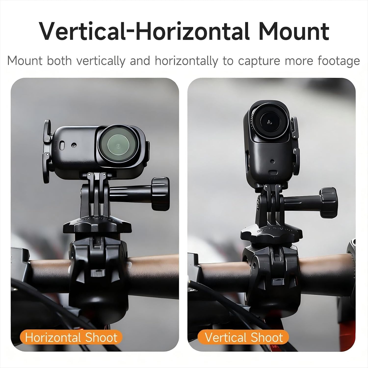 Foldable Vertical-Horizontal Mount Adapter for DJI Osmo Nano, Quick Release Adapter Protective Frame Extension Bracket Support Holder with 1/4" Screw Holes Mounting