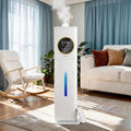 8L Humidifier - 40H Runtime for Large Room, Top Fill Cool Mist with Remote Control &amp; LED Display Auto Shut-Off, Essential Oil &amp; UV Sterilization, 360° Nozzle, Quiet for Bedroom (White)
