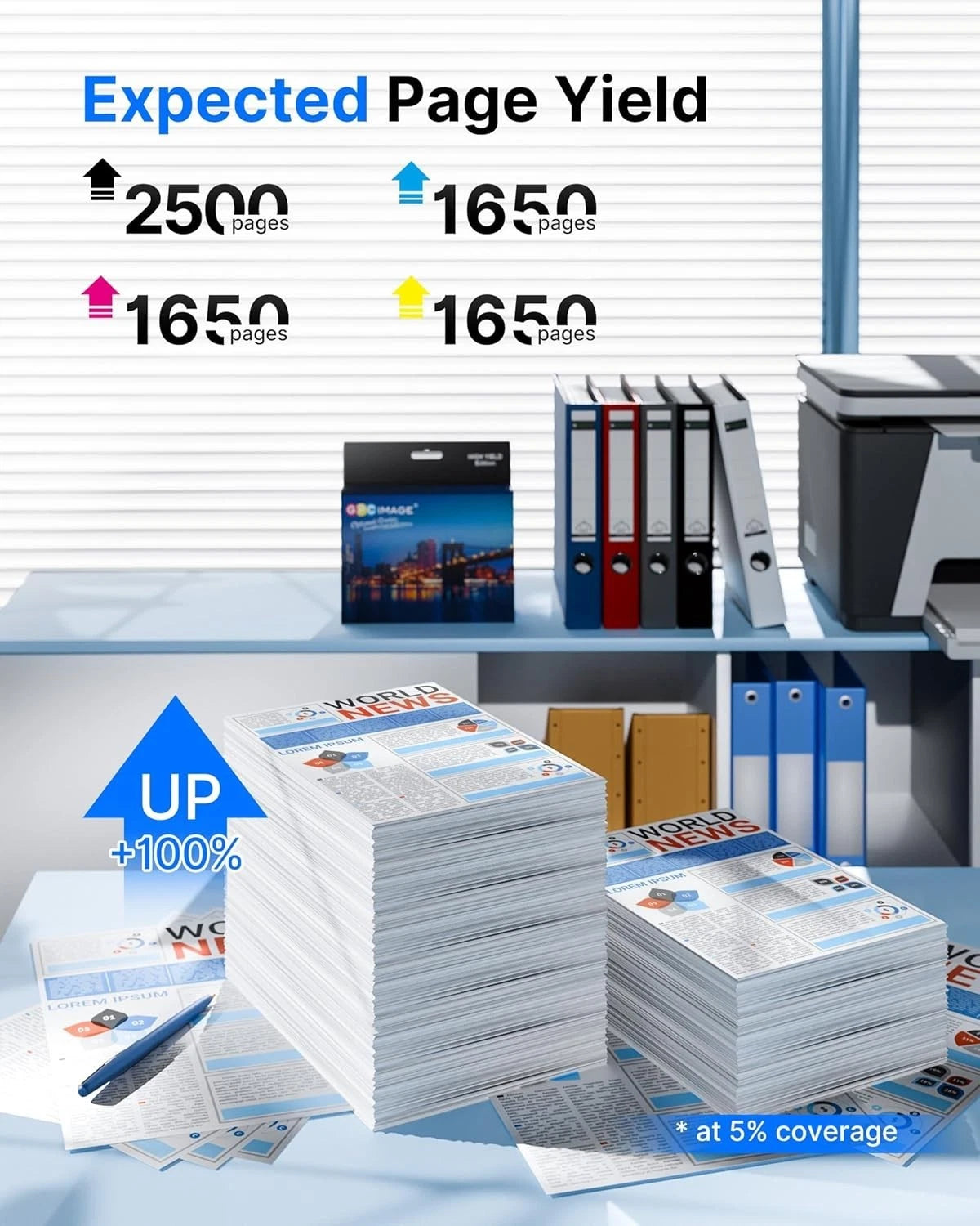 GPC Image 937e 937XL Ink Cartridges Compatible for HP 937 Ink Cartridges Multipack 937e (XL) for HP OfficeJet Pro 9720e 9730e 9120e 9125e 9132e 9135e 9120b 9110b (B/C/M/Y, 4 Pack with Chip)