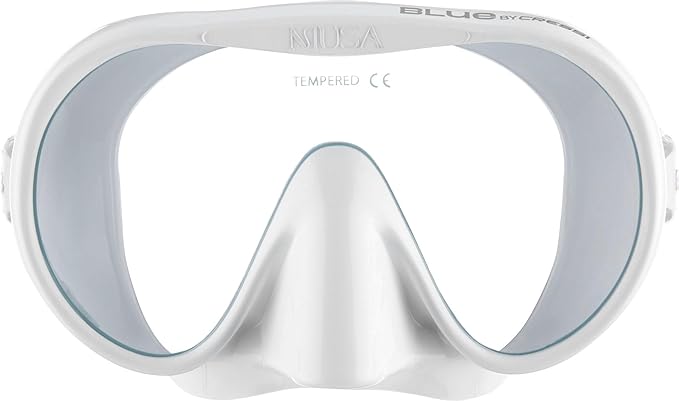 CRESSI since 1946 - Musa Frameless Diving Mask for Adults - Wide Vision Single Lens - Low Internal Volume - Pure Soft Silicone - One Size - Designed in Italy