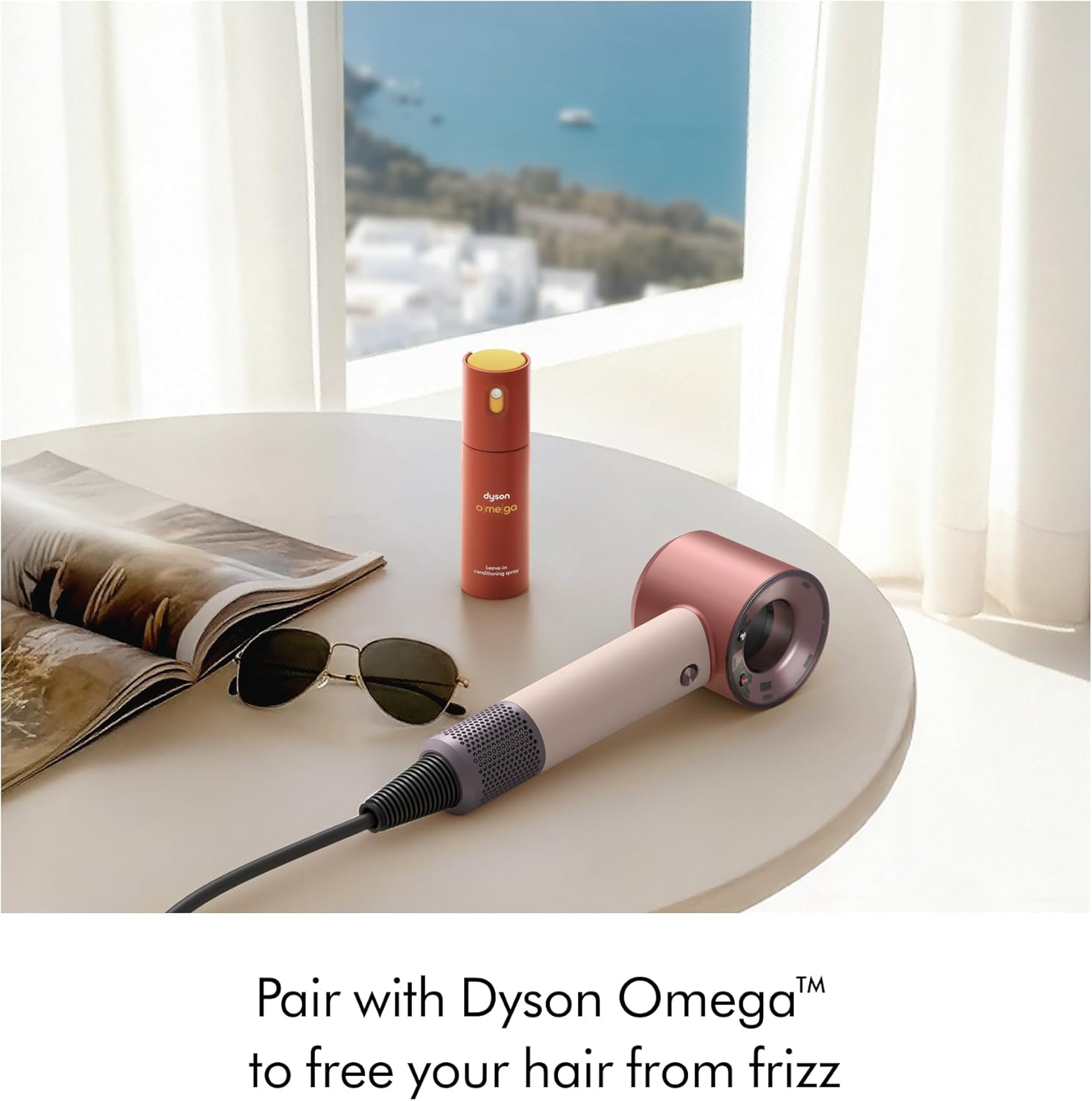 Dyson Supersonic Travel™ Hair Dryer – Compact & Lightweight, Fast Drying, 1220W, Universal Voltage, Intelligent Heat Control, Compatible with Supersonic Attachments, Ceramic Pink/Rose Gold
