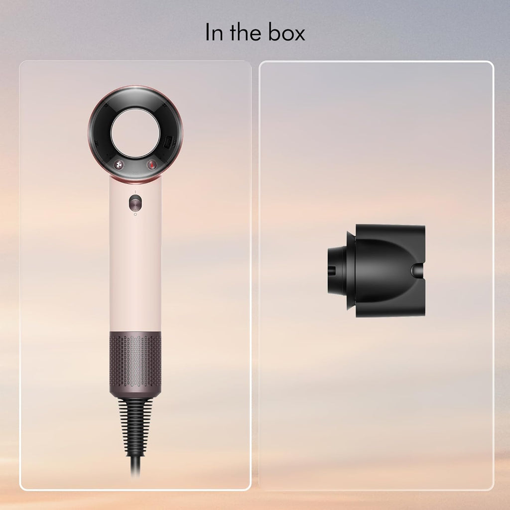 Dyson Supersonic Travel™ Hair Dryer – Compact & Lightweight, Fast Drying, 1220W, Universal Voltage, Intelligent Heat Control, Compatible with Supersonic Attachments, Ceramic Pink/Rose Gold