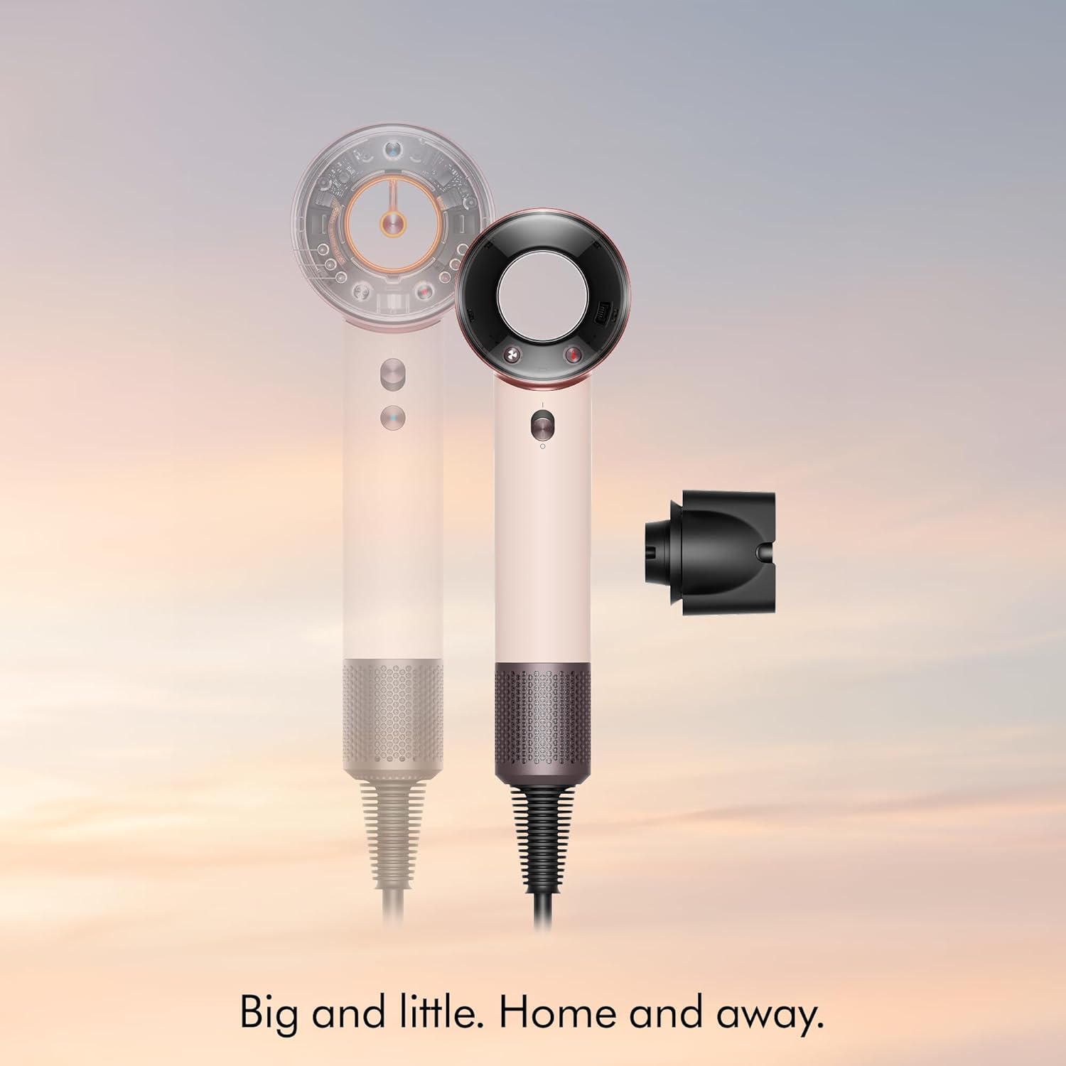 Dyson Supersonic Travel™ Hair Dryer – Compact & Lightweight, Fast Drying, 1220W, Universal Voltage, Intelligent Heat Control, Compatible with Supersonic Attachments, Ceramic Pink/Rose Gold
