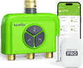 RAINPOINT Smart WiFi Water Timer 3 Zone with Hub, Wireless Garden Irrigation Controller with Brass Inlet, App &amp; Voice Control, Automatic Rain Delay Sprinkler System for Lawn and Plants