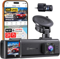 REDTIGER F7NA 4K Dual Dash Cam STARVIS 2 IMX678 8MP 5GHz WiFi (20MB/s Fast Download) Front 1080P Rear GPS Voice Control WDR HDR Night Vision 24H Parking Mode Support 512GB Max(No SD Card)