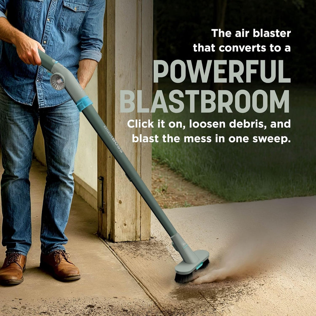 Shark BlastBoss All-in-One Cordless Air Blasting System With BlastBroom - Sage AB2111UKGN