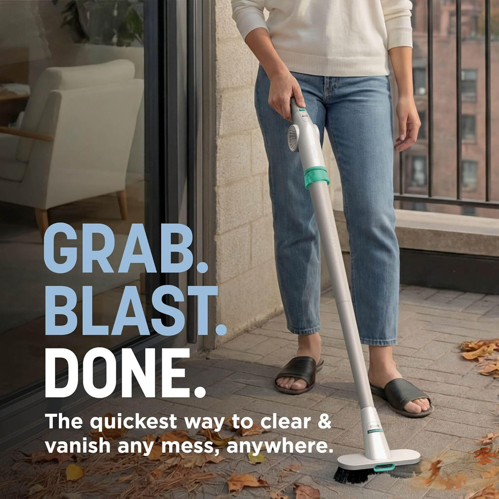 Shark BlastBoss All-in-One Cordless Air Blasting System With BlastBroom - Sky AB2111UKBL