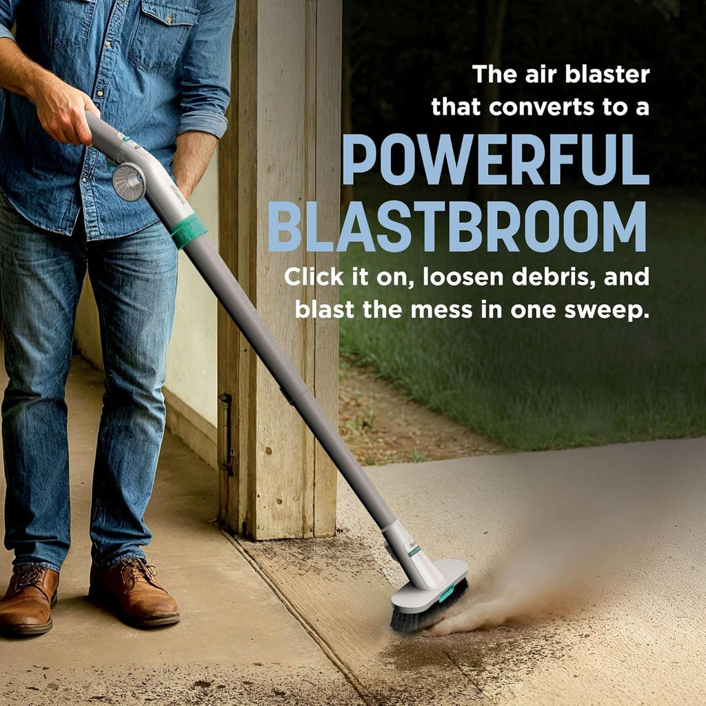Shark BlastBoss All-in-One Cordless Air Blasting System With BlastBroom - Sky AB2111UKBL