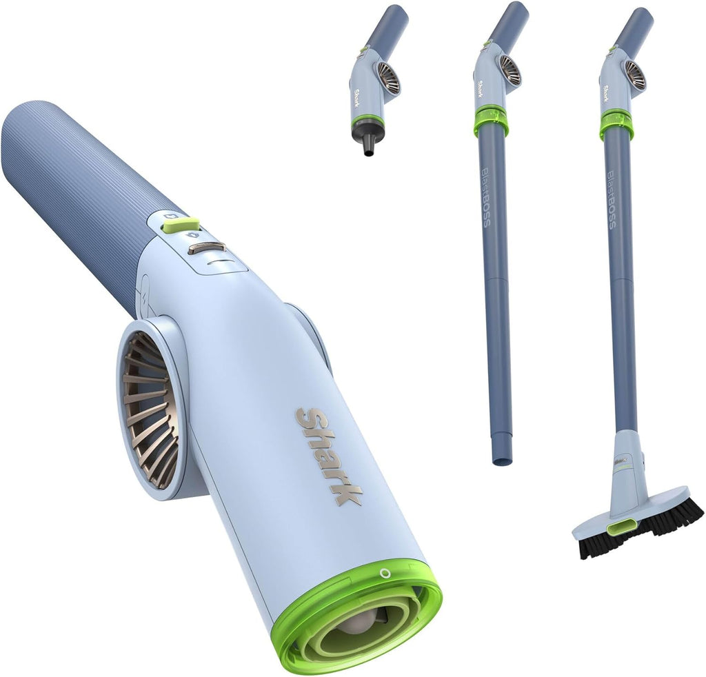 Shark BlastBoss All-in-One Cordless Air Blasting System With BlastBroom - Sky AB2111UKBL