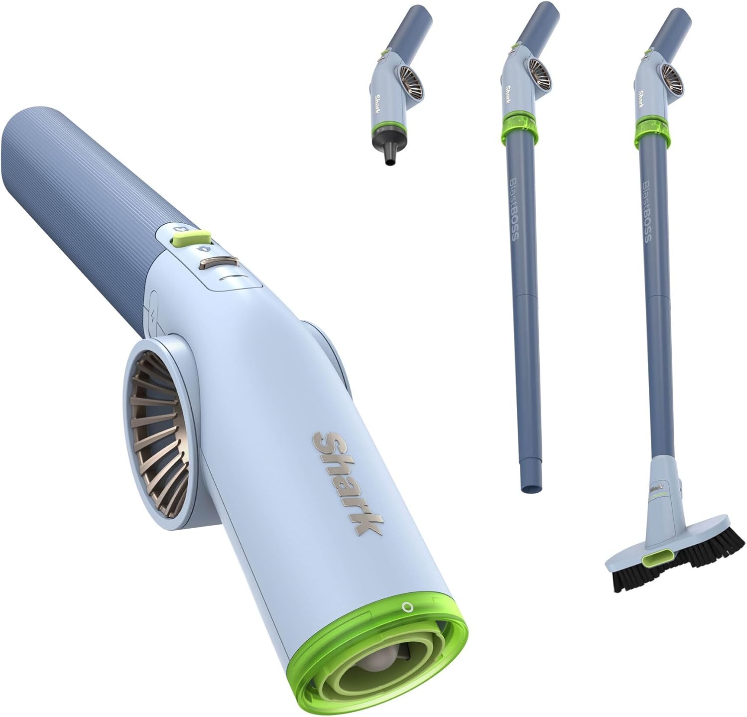 Shark BlastBoss All-in-One Cordless Air Blasting System With BlastBroom - Sky AB2111UKBL