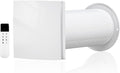 VT100 Heat recovery Ventilator Reversible with ceramic exchange core | With 5W EC Energy saving motor and Remote Control, for Home, Bedroom, Children's Room, Attic Wall Mount Exhaust Fan