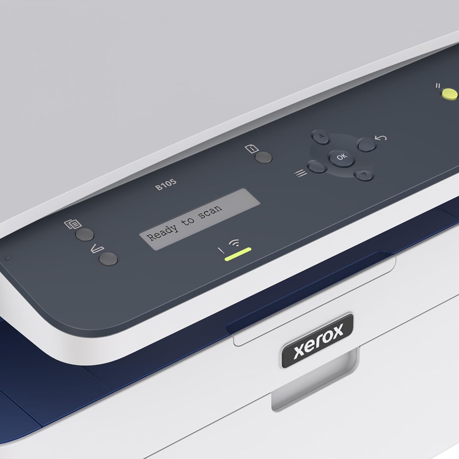 Xerox B105 Multifunction Wireless Printer - Compact Mono Laser All-in-One, Fast 20ppm, Print/Scan/Copy, A4, Desktop Home Office, Small Team, Mobile Ready, Wi-Fi, AirPrint