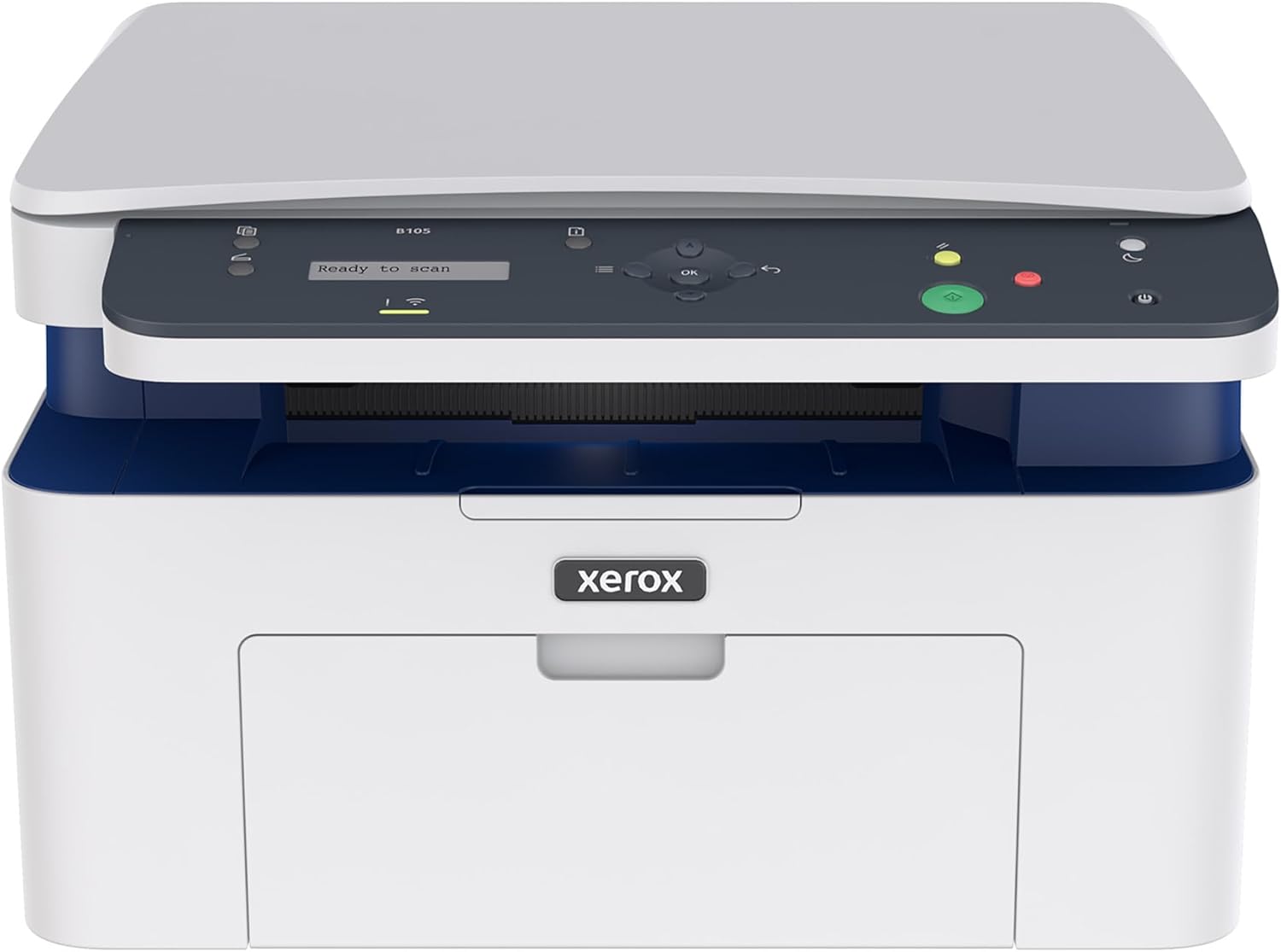 Xerox B105 Multifunction Wireless Printer - Compact Mono Laser All-in-One, Fast 20ppm, Print/Scan/Copy, A4, Desktop Home Office, Small Team, Mobile Ready, Wi-Fi, AirPrint